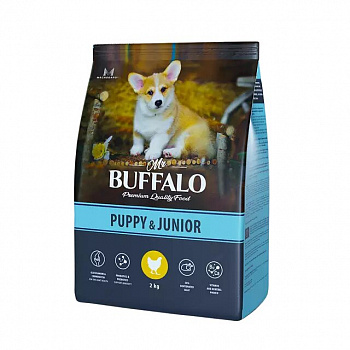 Mr.Buffalo PUPPY & JUNIOR сухой корм для щенков и юниоров Курица 2кг