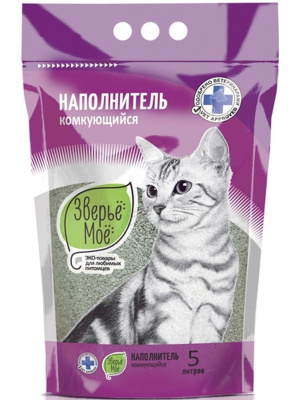 Зверьё моё Наполнитель комкующийся 5л*5кг