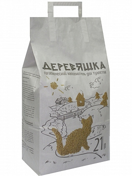 Зверьё моё Наполнитель "Деревяшка" 21л*7,5кг