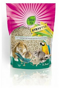 Зверьё моё Наполнитель для рептилий Кукуруза 3,5кг